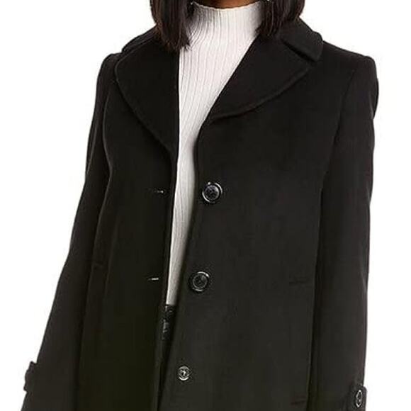 Sam Edelman Jackets & Blazers - Sam Edelman Twill Walker Wool-Blend Coat Black 12